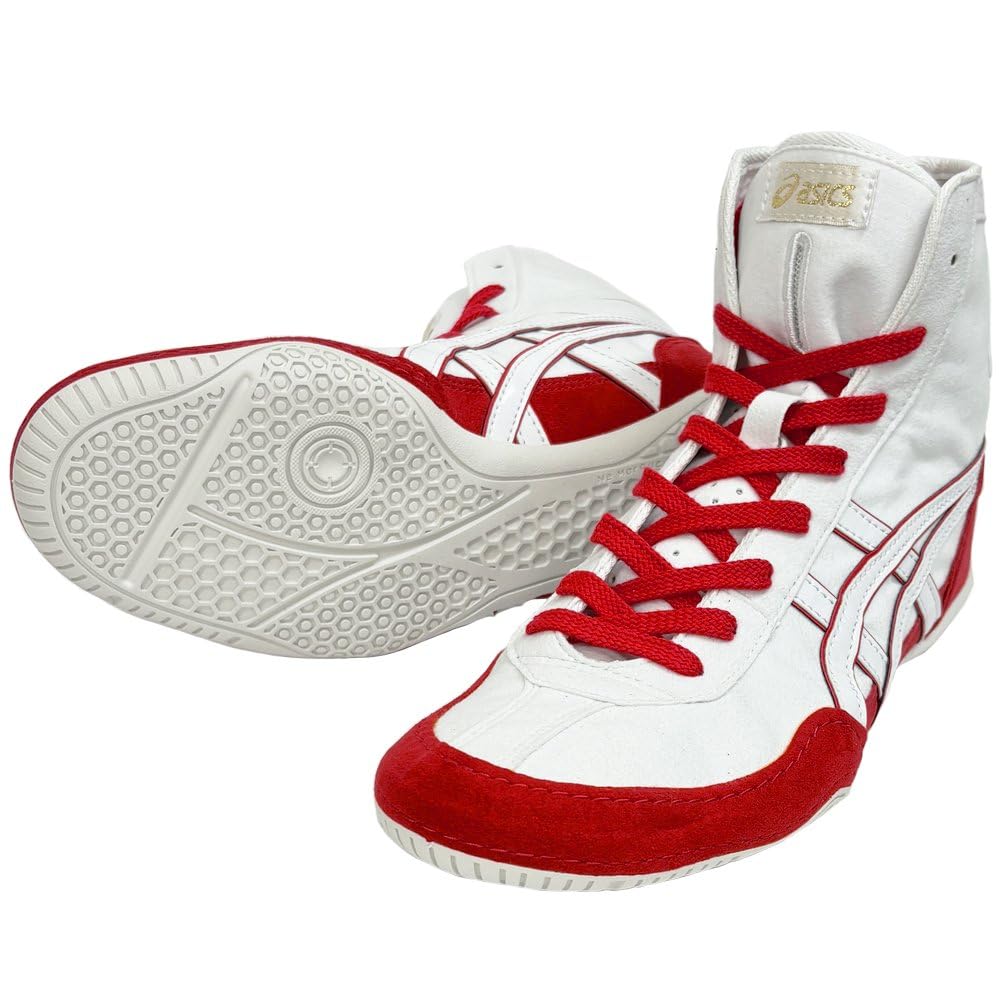 【ASICS】レスリングシューズ 28 ハイカット TWR325 ホワイト ASICS】レスリングシューズ 28 ハイカット TWR325 ホワイト